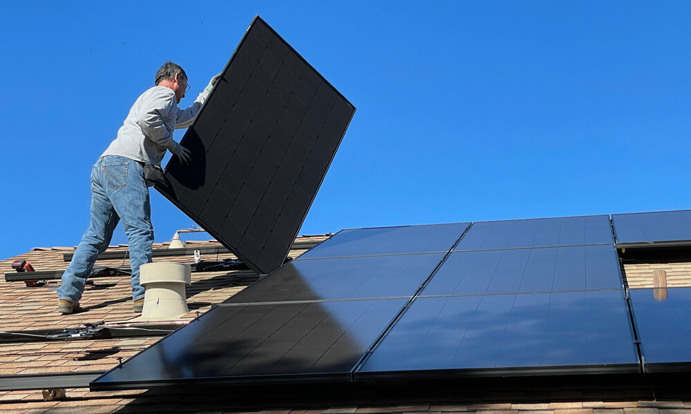 Solar Panels Mounted on Roof 04