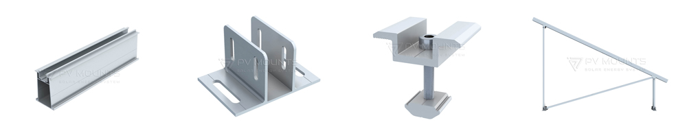 ground Solar mounting system components