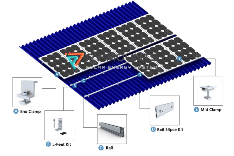 Solar L Feet Pvm L With Self Stepping Screw