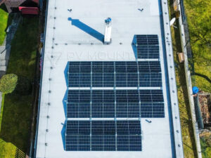 Système de montage lesté Installation solaire photovoltaïque sans forage 11KW Hongrie