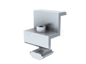 Grampo de extremidade PVM-EC-B para componentes de kits de montagem solar em montagem com inclinação ajustável do painel