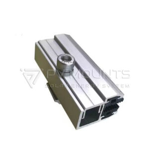 Grampo de extremidade de módulo de vidro duplo de filme fino PVM-EC-C para componentes de racks solares