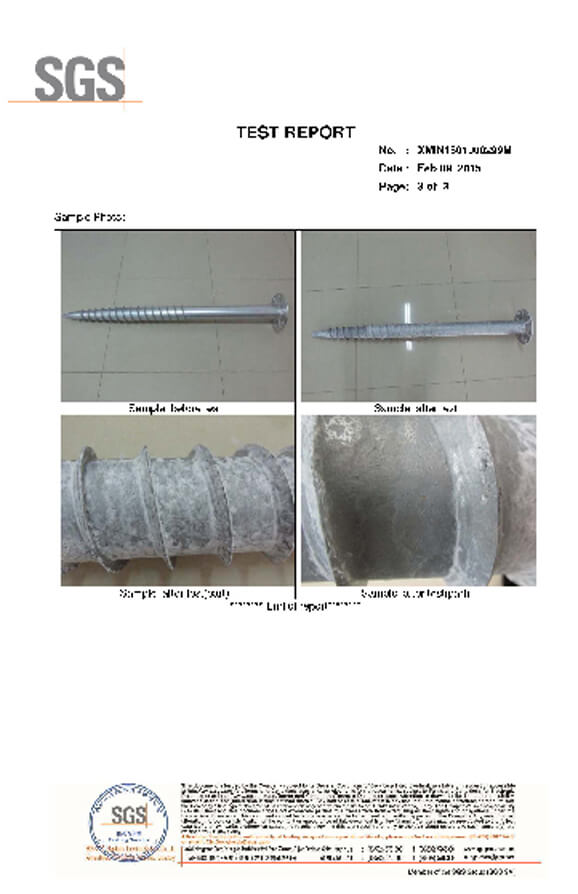 ground screw pile for solar structure SGS TEST (2) a