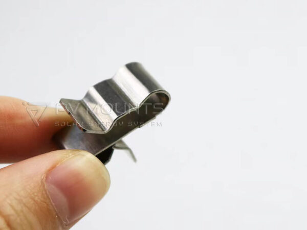 stainless steel solar cable clips PVM-CC-05 in hand