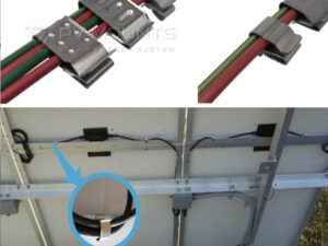 Solar Module Cable Clip for holding 3 cables PVM (4)