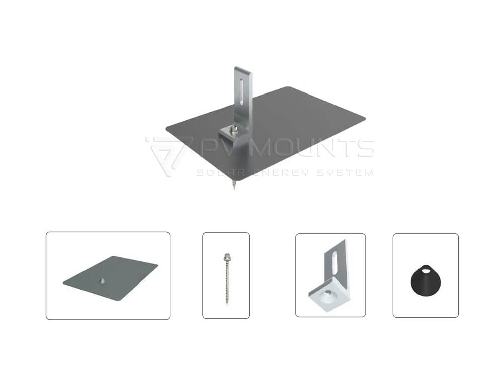 L Feet PVM-L-04 with with Asphalt shingle flashing