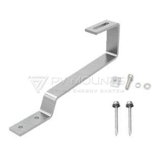 Flat Tile Roof Hook PVM-TH-F03 with screw and bolts for solar panel mounting structures