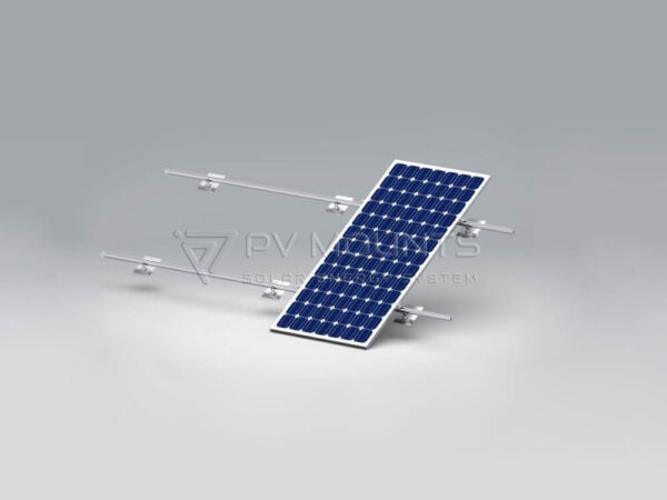 Solar Panel L-Feet PVM-L-04 with Asphalt shingle flashing installation image