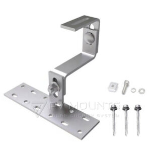 Solar Panel Tile Roof Hook PVM-TH-11 （Adjustable）with screw and bolts - product image