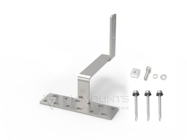 Solar Tile Hook PVM-TH-02 roof mounting with screw and bolts