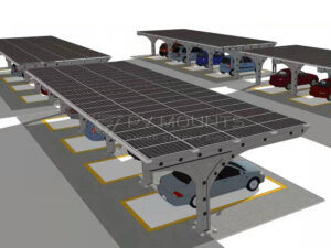 acero al carbono solar carport sistema de montaje caso 7-forma imagen del producto