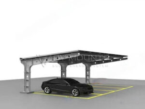 acero al carbono solar carport sistema de montaje caso 7-forma