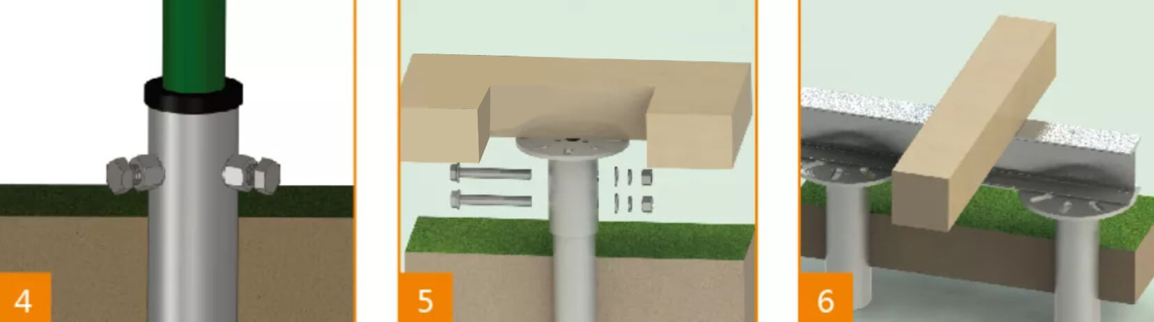 Guia de instalação - Cabeça de flange da pilha de parafusos para sistema de montagem solar (1)