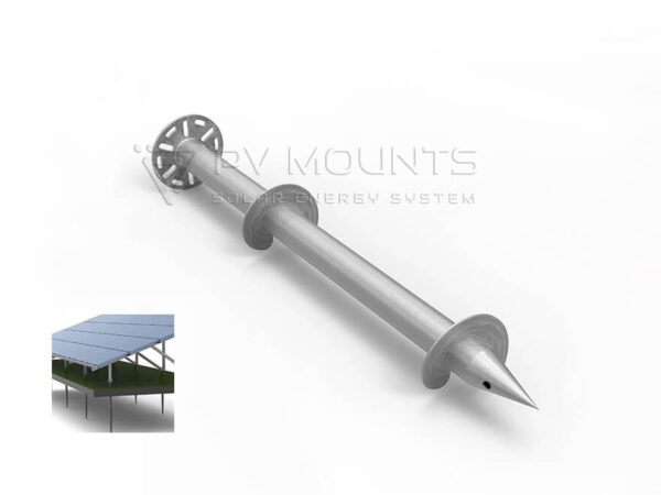 Solar Mounting Two Blades Screw Pile Ground Anchors PV-GS-04C (3)