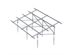 Solar Ground Screw Pile Mounting Structure