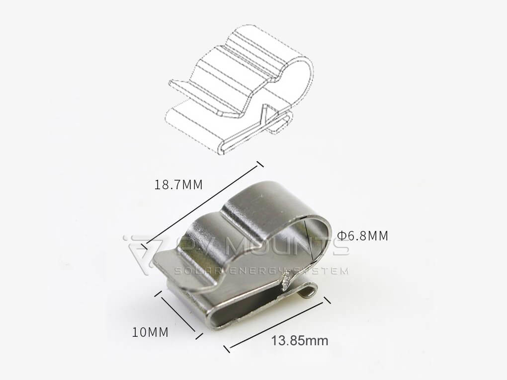 Solar Pv Cable Clip For Holding 2 Cables Pvm Cc 08 (1)