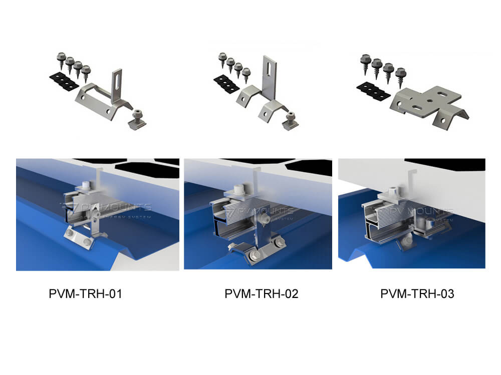 Trapezoidal Tin Roof Hook Solar Clamps Types (3)