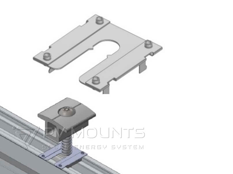 Clip de mise à la terre photovolatique pour panneau solaire Pvm Ep 05 (18)