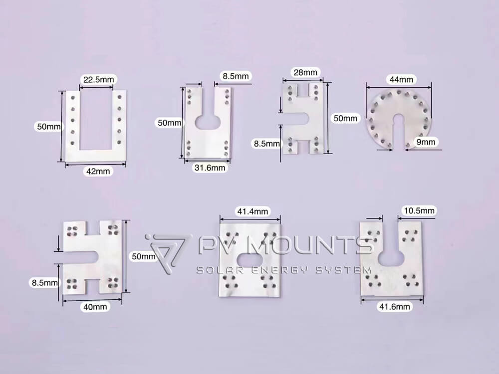 Types Of Photovolatic Grounding Clip For Solar Panel Installation (32)