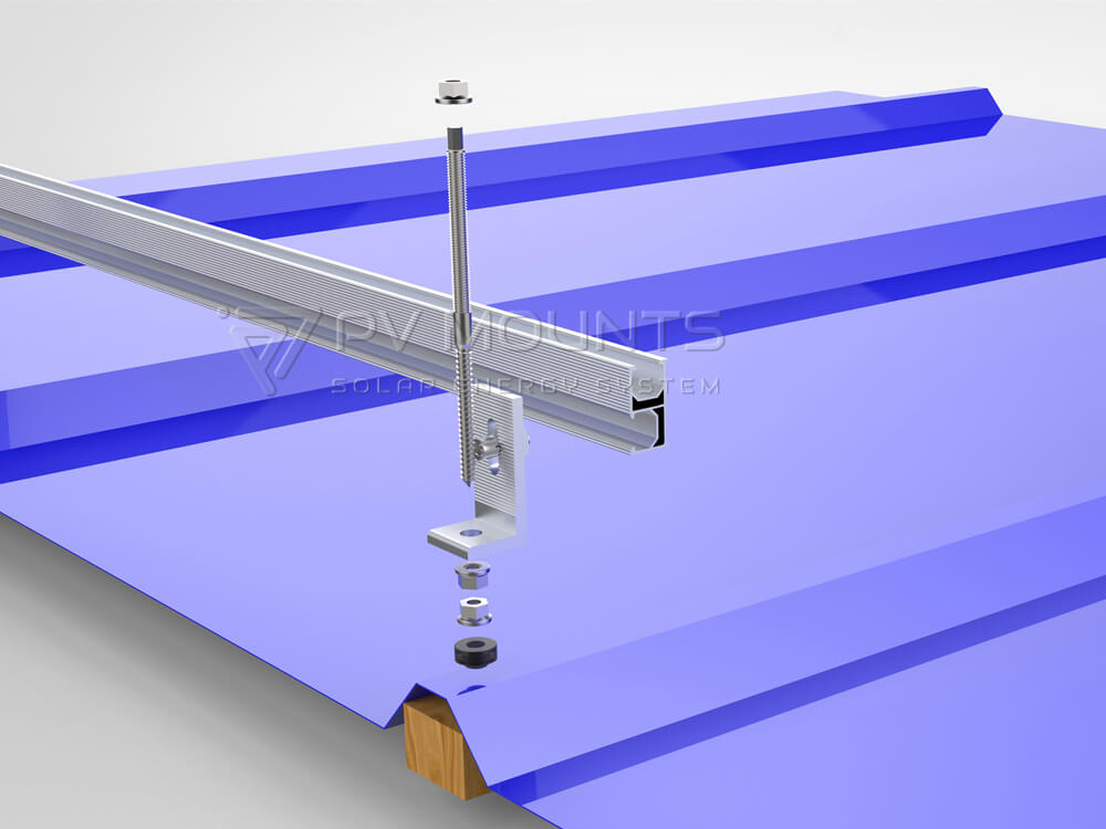 Pvm L 02 L Feet With Hanger Bolt M10x200 For Solar Module Installation (10)