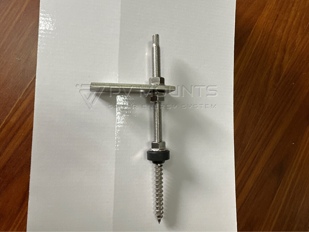 Pvm L 03 Adapter Plate With Hanger Bolt For Solar Pv Installation On Metal Roof Production Photo (12)