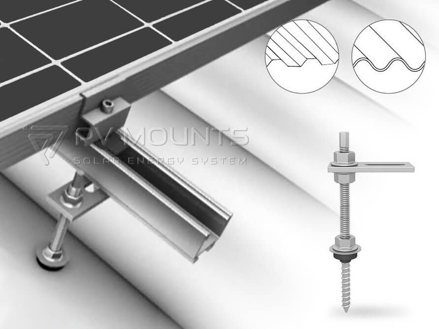 Pvm L 03 Adapter Plate With Solar Hanger Bolt Installated Effection (3)