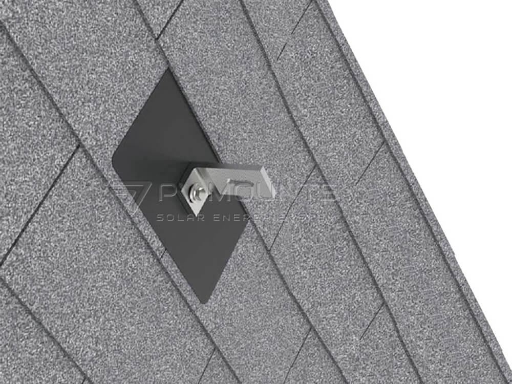 Pvm L 04 Lfeet With Asphalt Shingle Flashing For Solar Panel Installation (23)