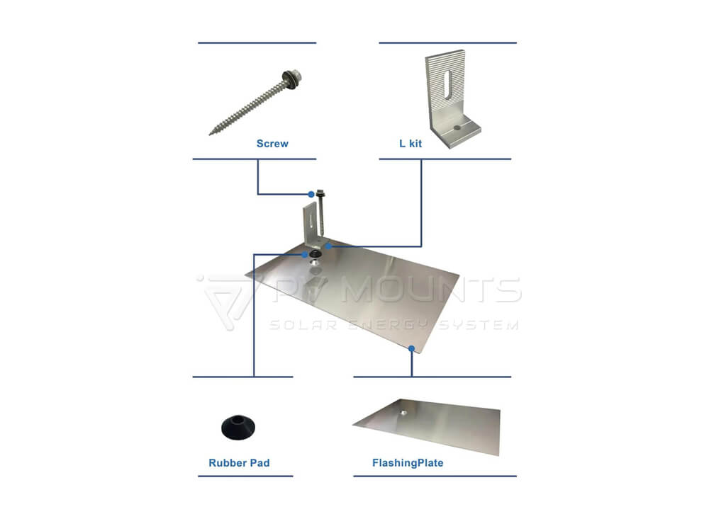 Pvm L 04 Lfeet With Asphalt Shingle Flashing Solar Mounting System Mail Photo (12)