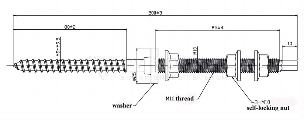 Solar Pv Hanger Bolt Pvm Hb Drawing (1)