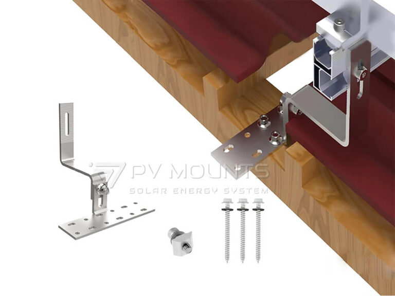 PVM-TH-05 adjustable solar tile roof hook projection photo -PVMOUNTS (4)