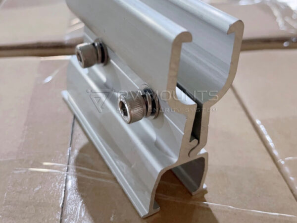 Rescom Mini Rails Standing Seam Clamp with Integrated Rail | PV MOUNTS