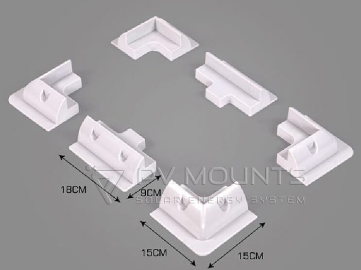 Solar ABS plastic mount for RVs boat drawing (10)