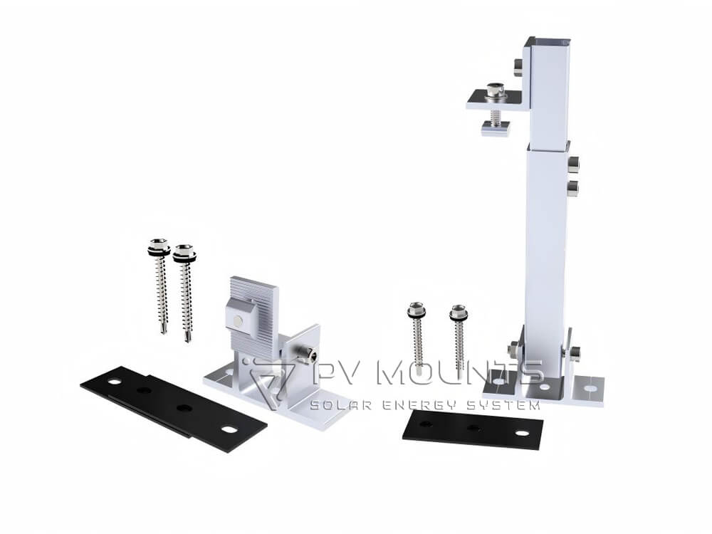 adjustable tilt bracket front leg and rear back leg kits - pvmounts tiny