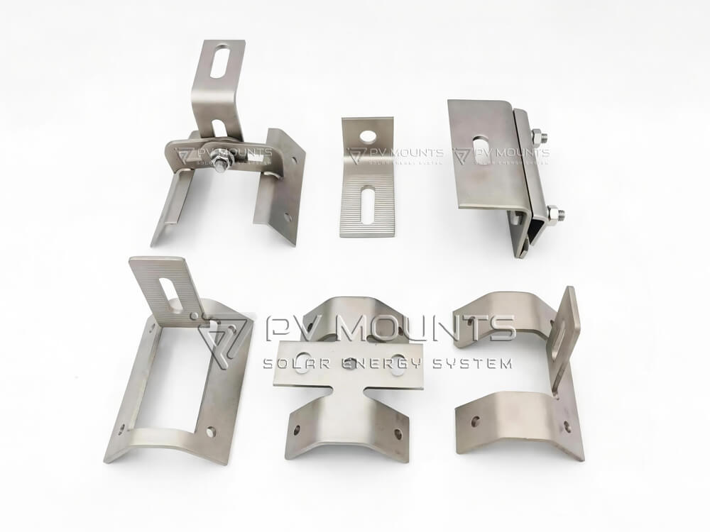 Trapezoidal Tin Roof Hook Solar Clamps types 1